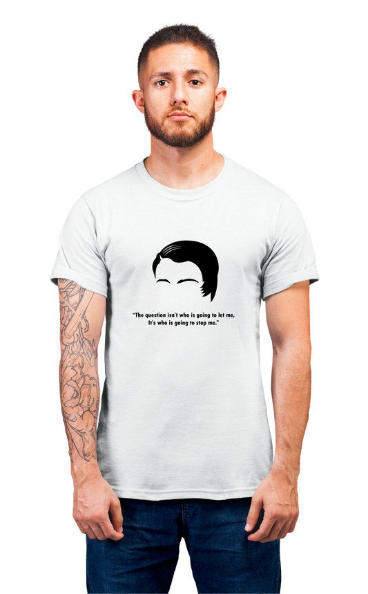 Minimalist movie-inspired T-shirt with a round neck and breathable 180 GSM material