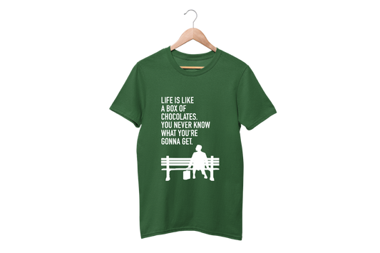 Minimalist movie-inspired T-shirt with a round neck and breathable 180 GSM material