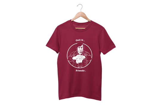 Minimalist movie-inspired T-shirt with a round neck and breathable 180 GSM material