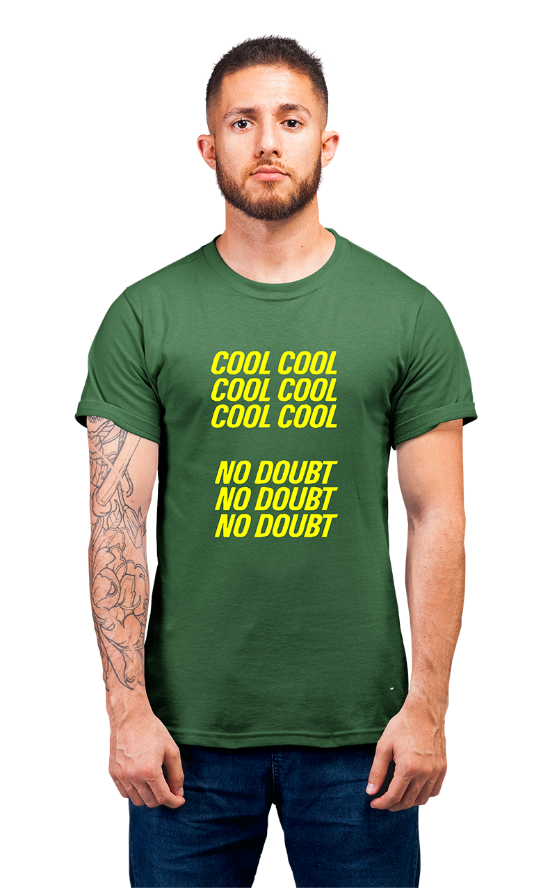 Sweaty Armpits Premium Unisex Printed T-shirts,  Cool No-Doubt, B99 Minimalistic Design