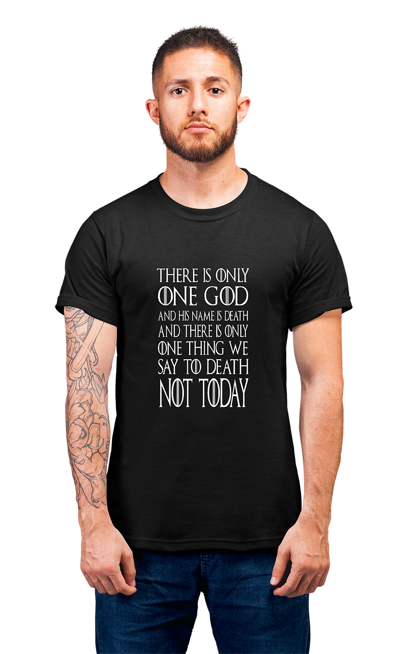 Minimalist movie-inspired T-shirt with a round neck and breathable 180 GSM material