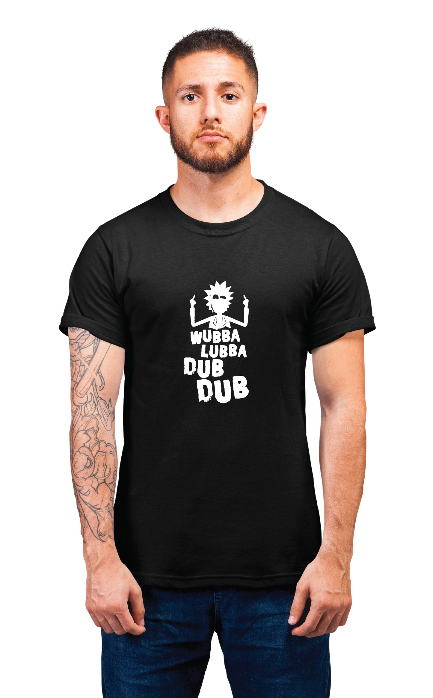 Sweaty Armpits Premium Unisex Printed T-shirt  "Rick And Morty" Animated Comedy Space Sci-Fi "Wabba Labba Dub Dub" Minimalisitc Design