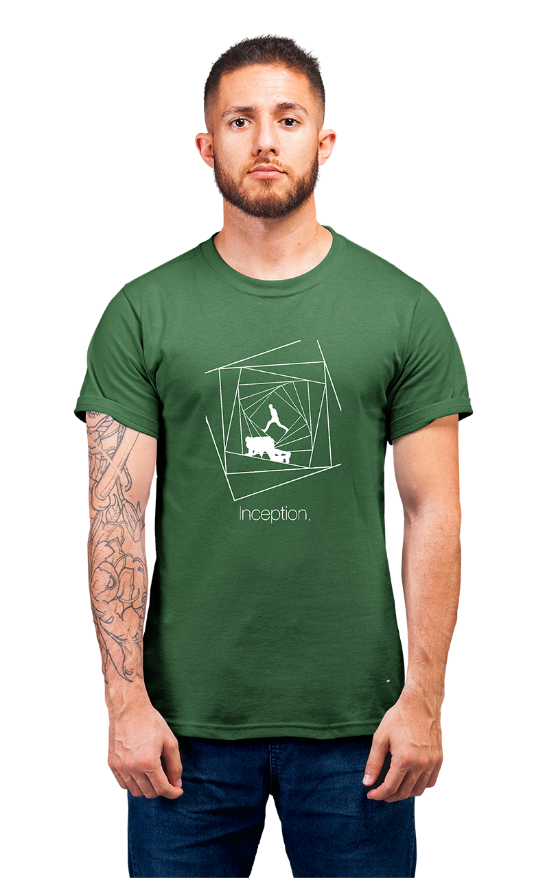 Sweaty Armpits Premium Unisex Printed T-shirt  Inception "Hallway Fight Scene" Christopher Nolan Movie Sci-Fi Epic Heist Movie,  Minimalistic Design