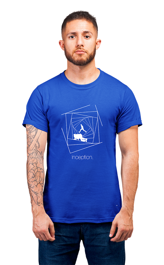 Sweaty Armpits Premium Unisex Printed T-shirt  Inception "Hallway Fight Scene" Christopher Nolan Movie Sci-Fi Epic Heist Movie,  Minimalistic Design