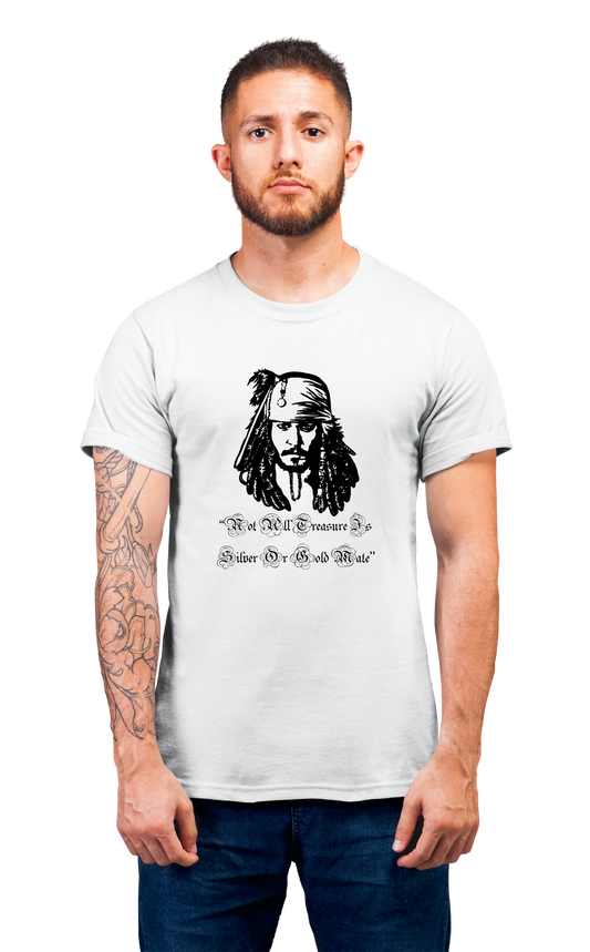 Minimalist movie-inspired T-shirt with a round neck and breathable 180 GSM material