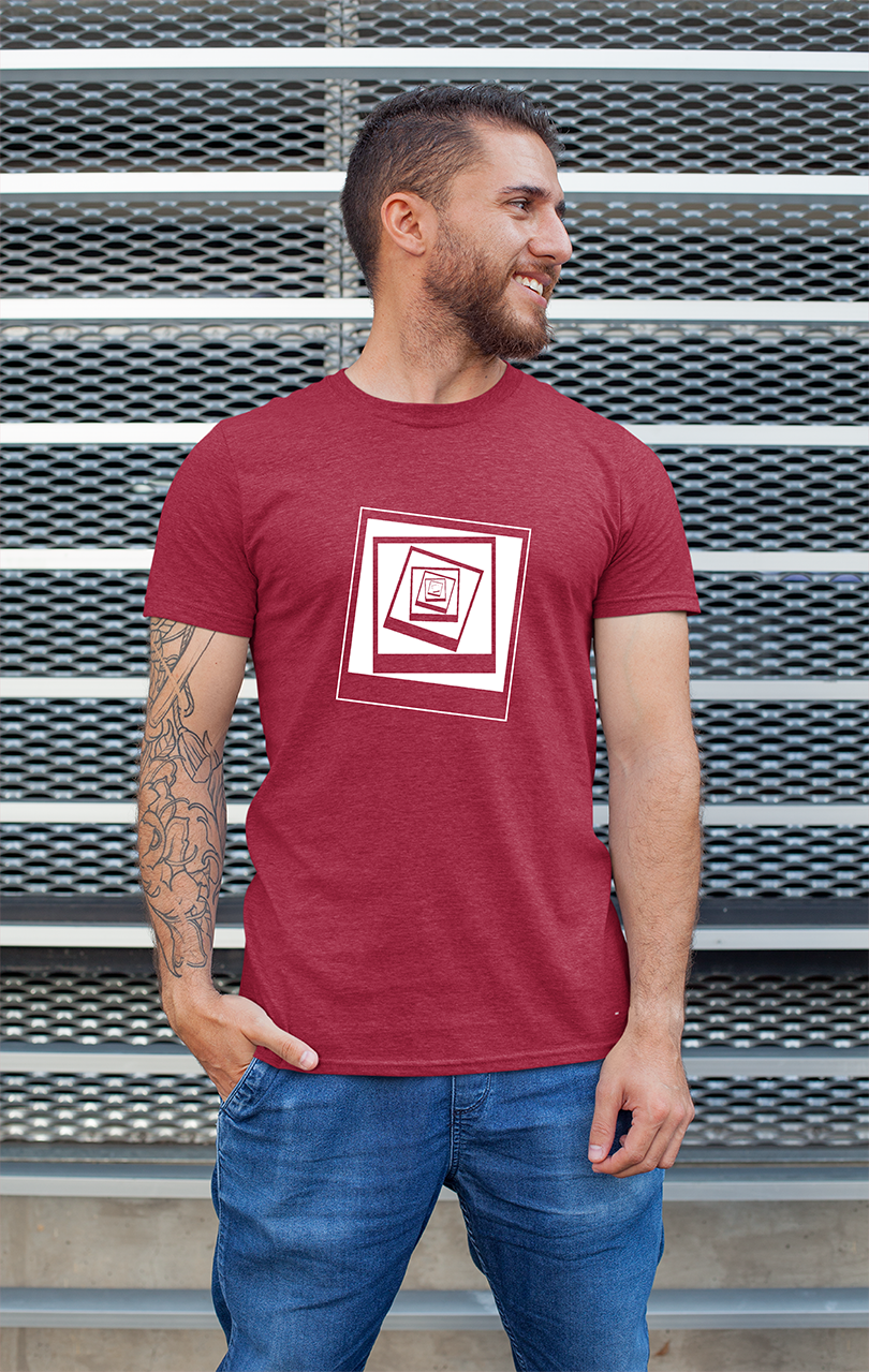 Sweaty Armpits Premium Unisex Printed T-shirt  "Memento" Christopher Nolan Jonathan Nolan Frame Into Frame Minimalistic Design