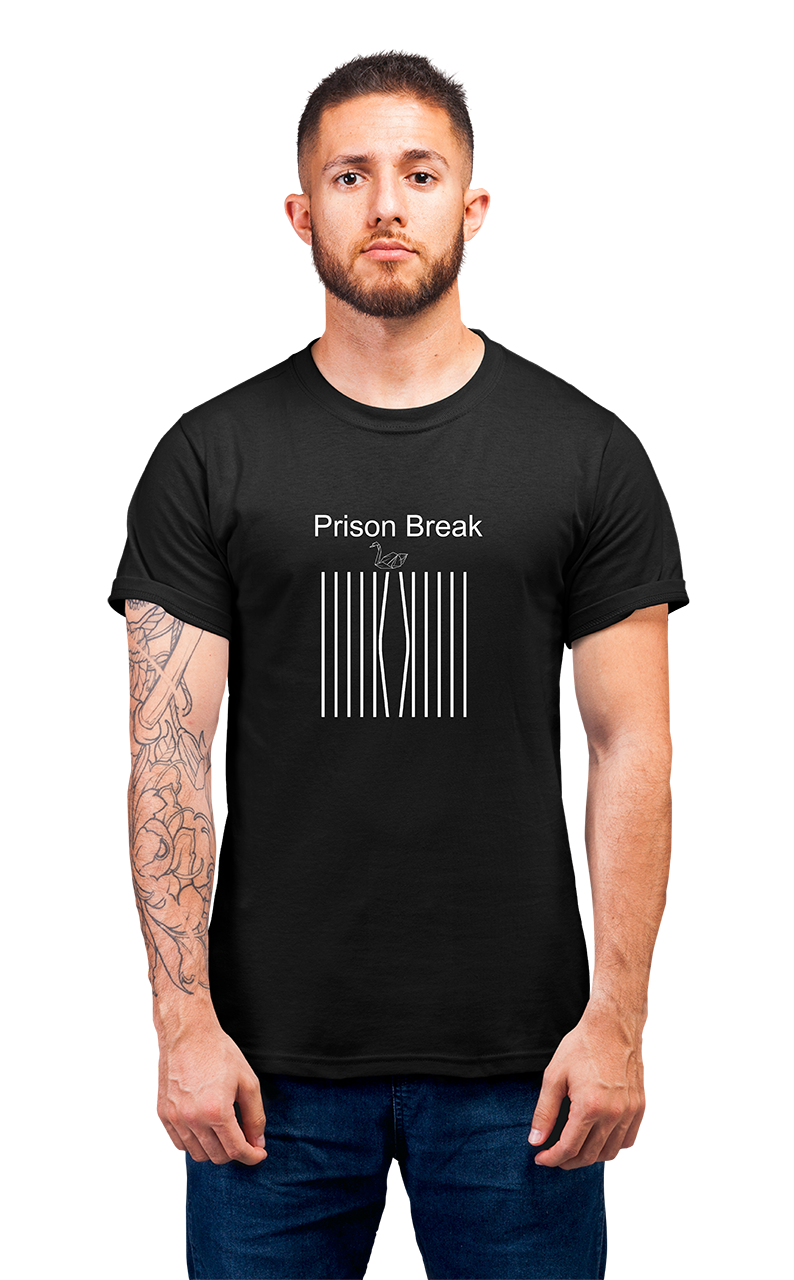 Sweaty Armpits Premium Unisex Printed T-shirts Prison Break Iconic T.V Show Thriller Minimalistic Design