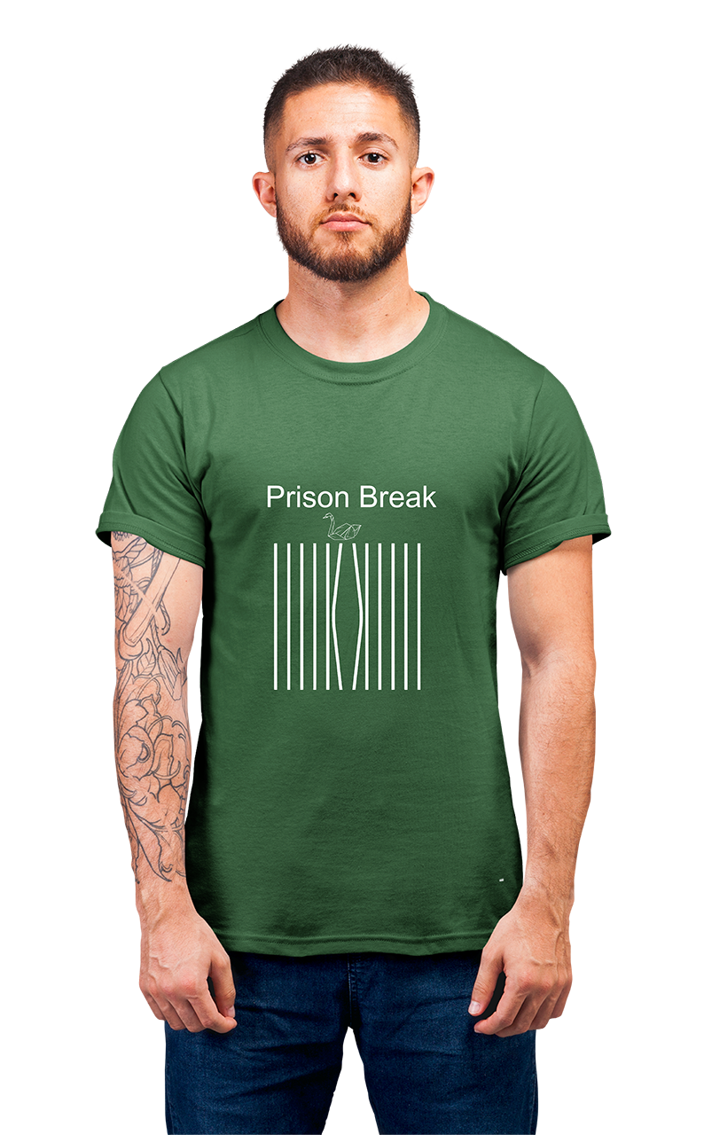 Sweaty Armpits Premium Unisex Printed T-shirts Prison Break Iconic T.V Show Thriller Minimalistic Design