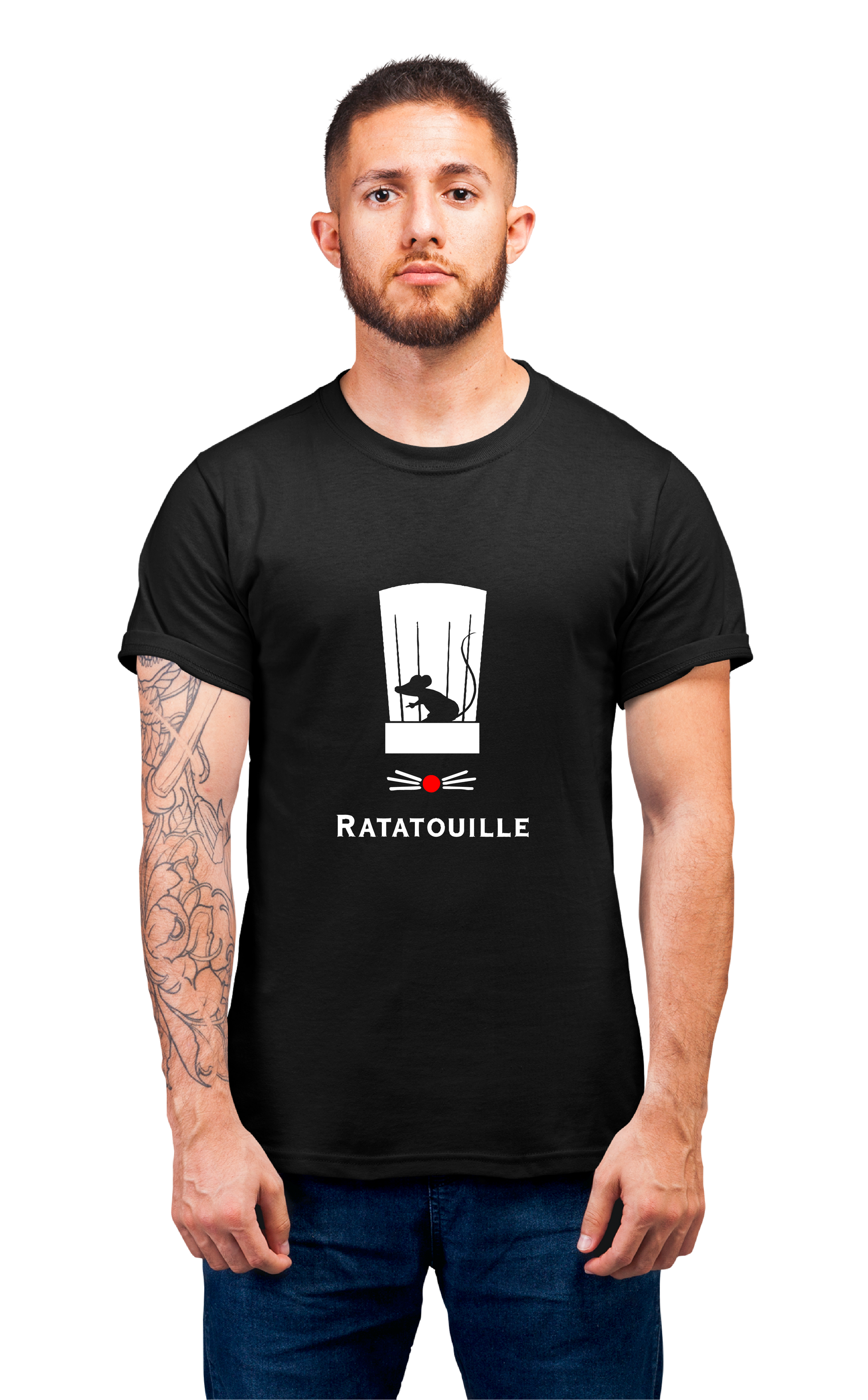 Minimalist movie-inspired T-shirt with a round neck and breathable 180 GSM material