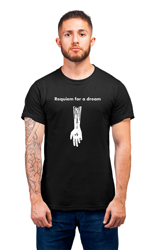 Minimalist movie-inspired T-shirt with a round neck and breathable 180 GSM material