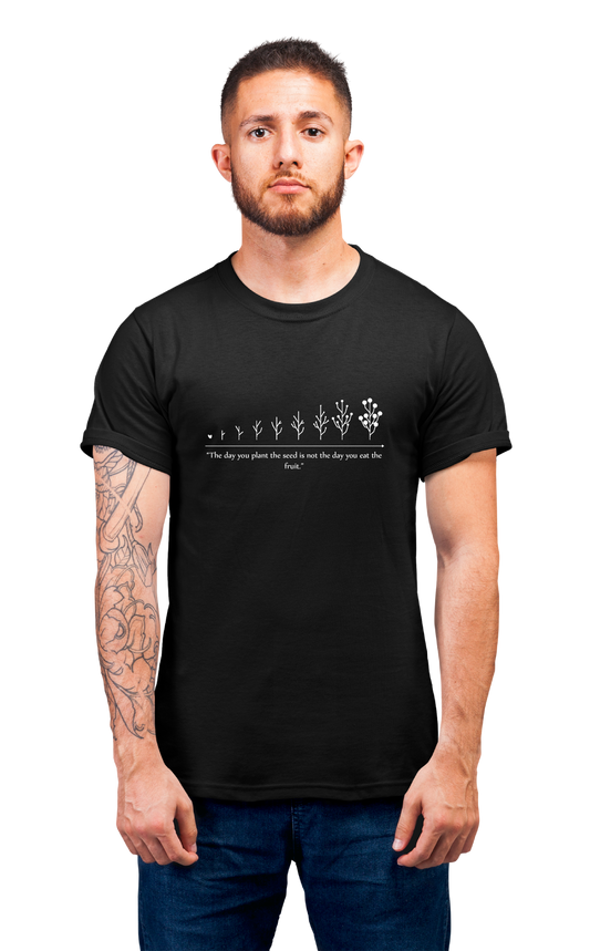 Minimalist movie-inspired T-shirt with a round neck and breathable 180 GSM material