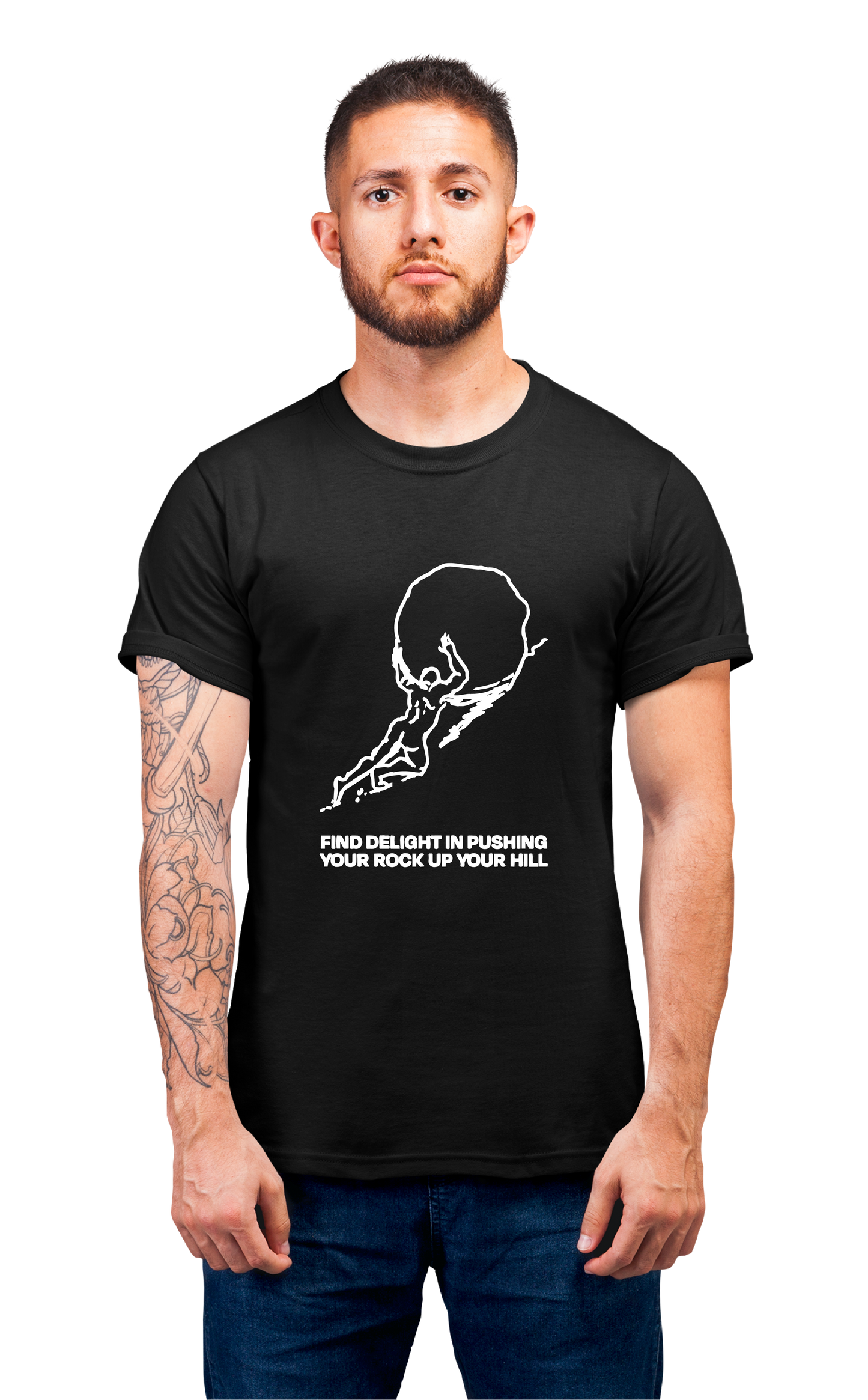 Minimalist movie-inspired T-shirt with a round neck and breathable 180 GSM material