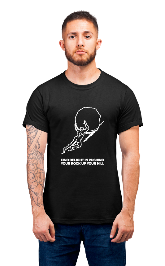 Minimalist movie-inspired T-shirt with a round neck and breathable 180 GSM material