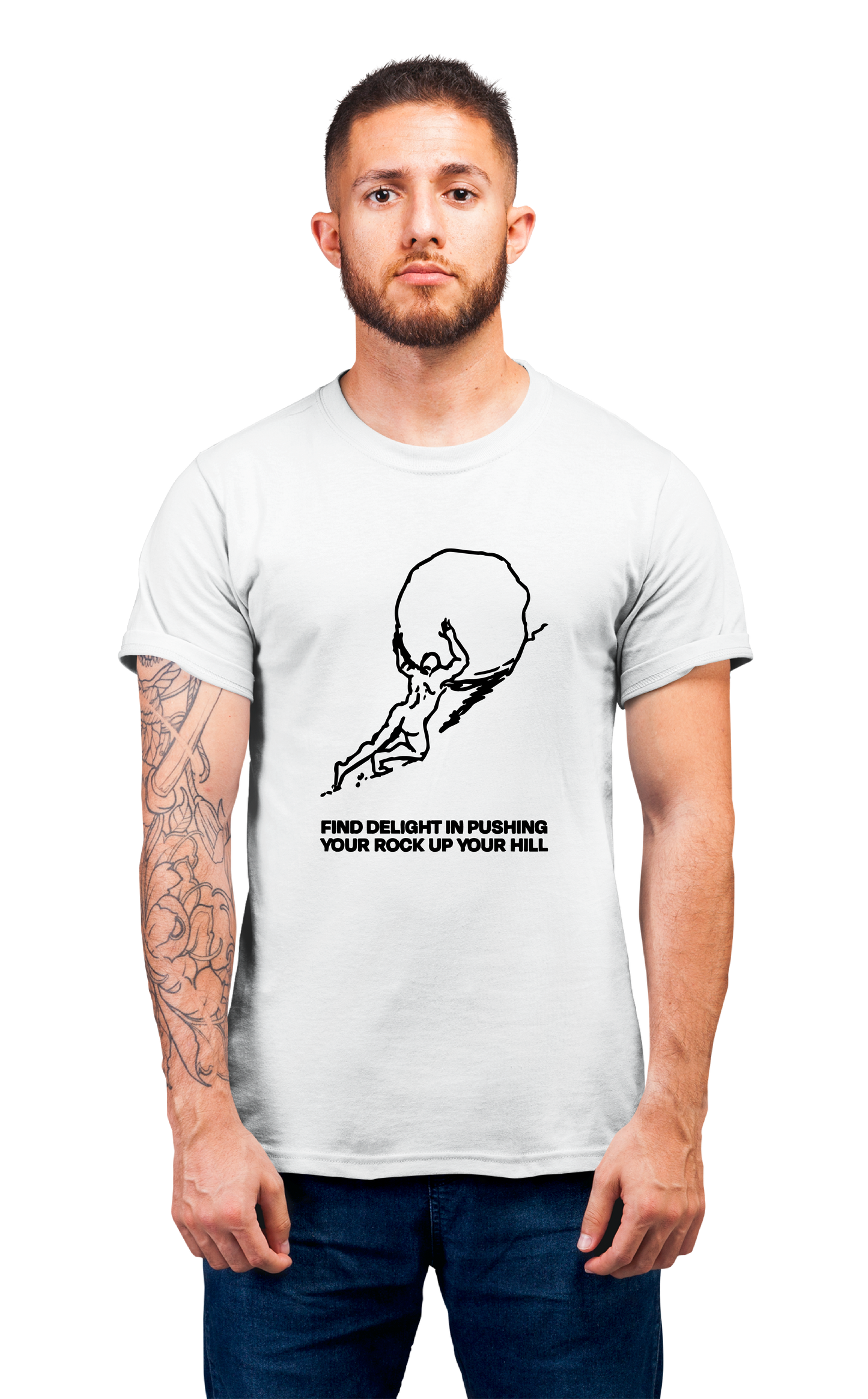 Sweaty Armpits Premium Unisex Printed T-shirts Sisyphus Rock