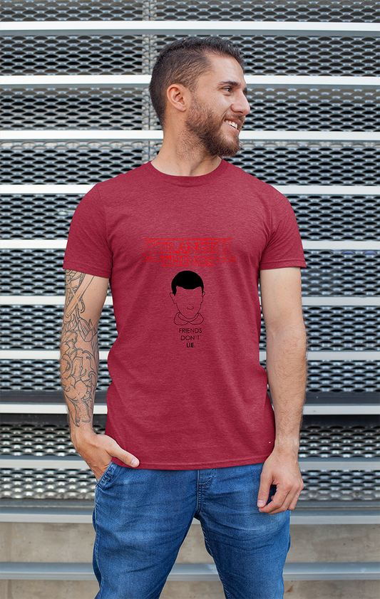 Minimalist movie-inspired T-shirt with a round neck and breathable 180 GSM material