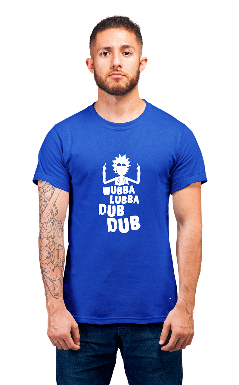 Sweaty Armpits Premium Unisex Printed T-shirt  "Rick And Morty" Animated Comedy Space Sci-Fi "Wabba Labba Dub Dub" Minimalisitc Design