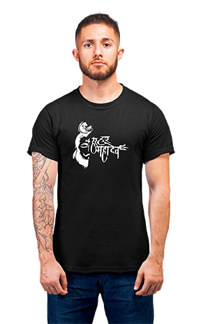 Minimalist movie-inspired T-shirt with a round neck and breathable 180 GSM material